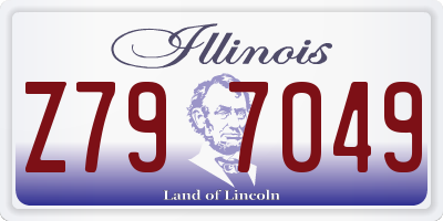 IL license plate Z797049