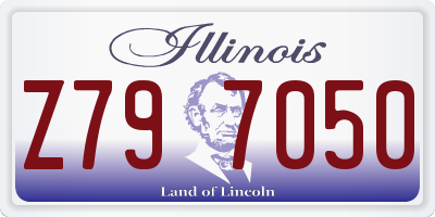 IL license plate Z797050