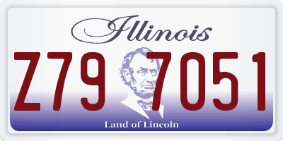 IL license plate Z797051