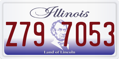 IL license plate Z797053