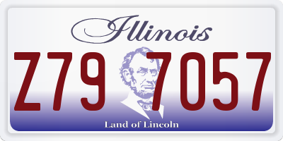 IL license plate Z797057