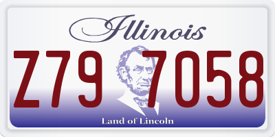 IL license plate Z797058