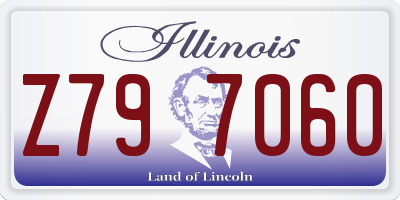 IL license plate Z797060
