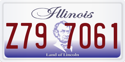 IL license plate Z797061