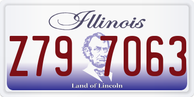 IL license plate Z797063