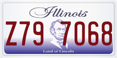 IL license plate Z797068