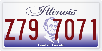 IL license plate Z797071