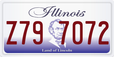 IL license plate Z797072