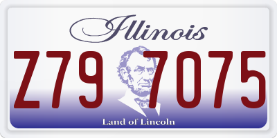 IL license plate Z797075