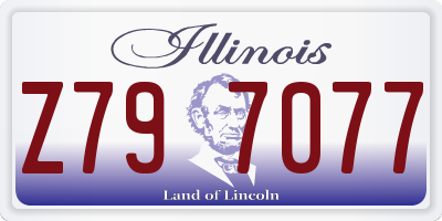 IL license plate Z797077