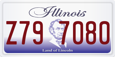 IL license plate Z797080