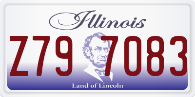 IL license plate Z797083
