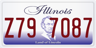 IL license plate Z797087