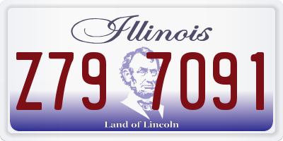 IL license plate Z797091