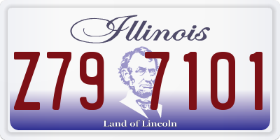 IL license plate Z797101