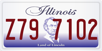 IL license plate Z797102