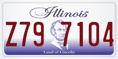 IL license plate Z797104