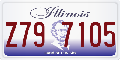 IL license plate Z797105