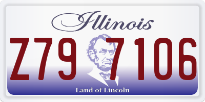 IL license plate Z797106