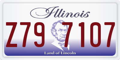 IL license plate Z797107