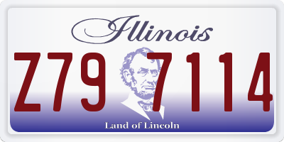 IL license plate Z797114
