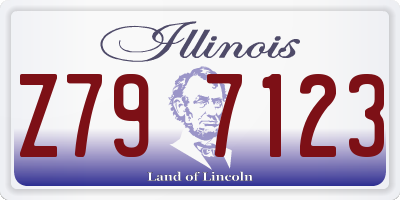 IL license plate Z797123