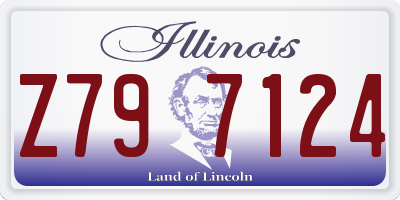IL license plate Z797124