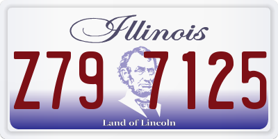 IL license plate Z797125