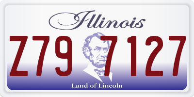 IL license plate Z797127
