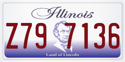IL license plate Z797136