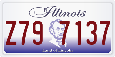 IL license plate Z797137