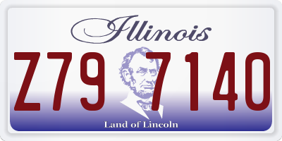 IL license plate Z797140