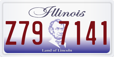 IL license plate Z797141