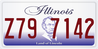 IL license plate Z797142