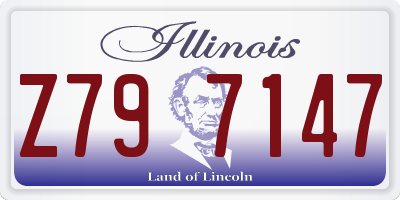 IL license plate Z797147