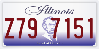 IL license plate Z797151