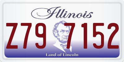 IL license plate Z797152