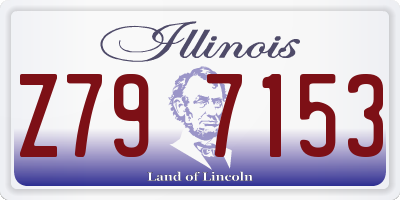 IL license plate Z797153