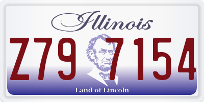 IL license plate Z797154