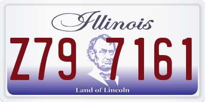 IL license plate Z797161