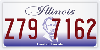 IL license plate Z797162