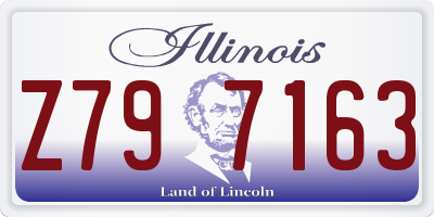 IL license plate Z797163