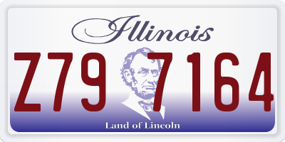 IL license plate Z797164