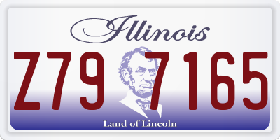IL license plate Z797165