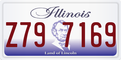 IL license plate Z797169