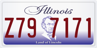 IL license plate Z797171