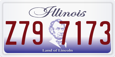 IL license plate Z797173