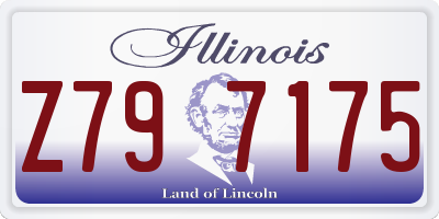 IL license plate Z797175