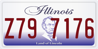 IL license plate Z797176