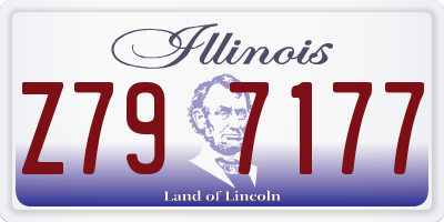 IL license plate Z797177